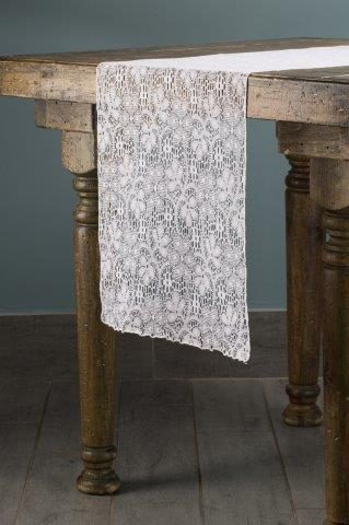 Specialty Lace White table runner